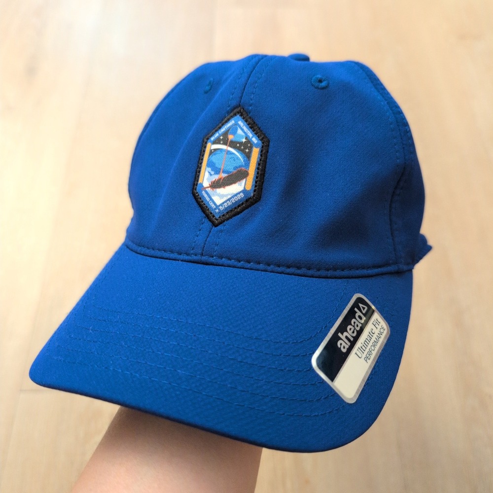 Ahead Performance Ultimate Fit Hat Golf Castings Arlington WA Patch Blue Cap NWT